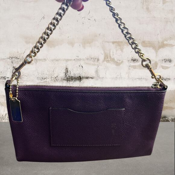 Coach Large Wristlet Shoulder Bag in Purple - Picture 3 of 6